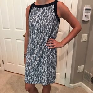 Black and white Ann Taylor dress